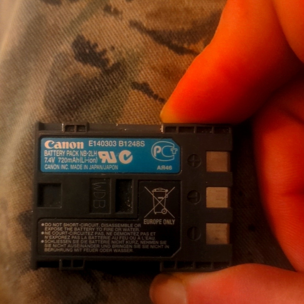 Canon battery pack NB-2LH
